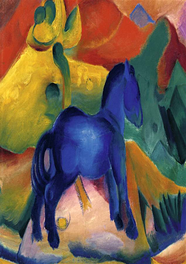 Blue Horses painting - Franz Marc Blue Horses art painting